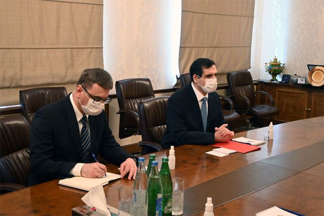Глава МИД Азербайджана встретился с послом Турции (ФОТО)