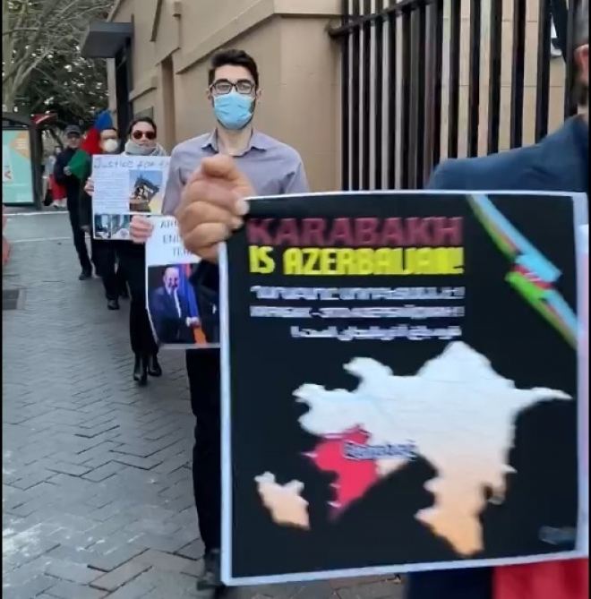 Azerbaijanis in Australia hold protest against Armenia's latest military provocations (PHOTO)