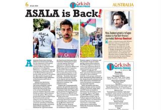 Австралийская газета о возобновлении деятельности террористической организации ASALA