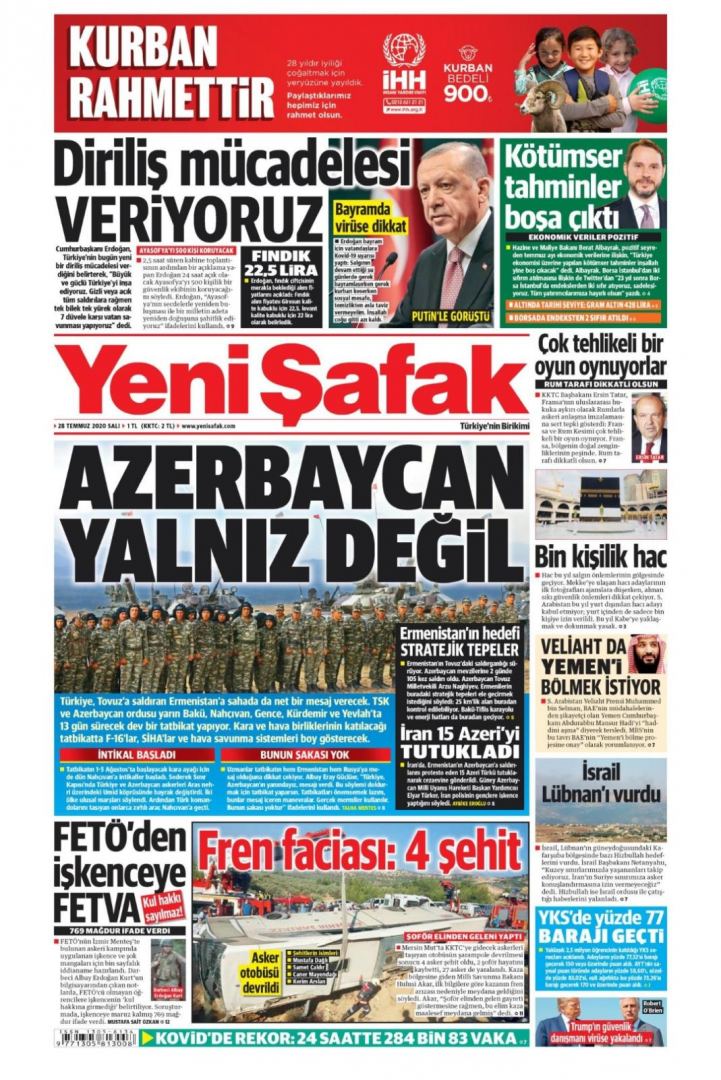 Azerbaijani MP talks Armenian provocation with Turkish newspaper (PHOTO)