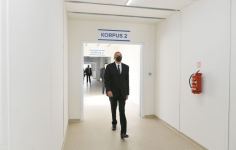 President Ilham Aliyev attends opening of modular hospital in Ismayilli (PHOTO)