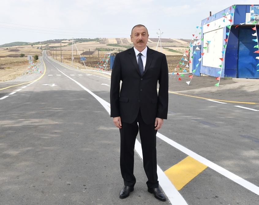 President Aliyev inaugurates newly reconstructed Mughanli-Ismayilli-Tazakand-Aghbulag-Goshakand highway (PHOTO)