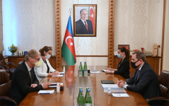 Министр иностранных дел Джейхун Байрамов встретился с послом Германии в Азербайджане (ФОТО)
