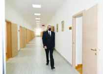 Президент Ильхам Алиев принял участие в открытии нового здания Балакенской городской детской школы искусств (ФОТО)