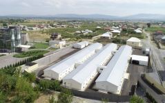 Azerbaijani president views conditions created at modular hospital in Shaki (PHOTO)