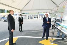 Azerbaijani president attends opening of newly renovated Amirvan-Vandam highway (PHOTO)