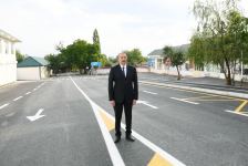 Azerbaijani president attends opening of newly renovated Amirvan-Vandam highway (PHOTO)