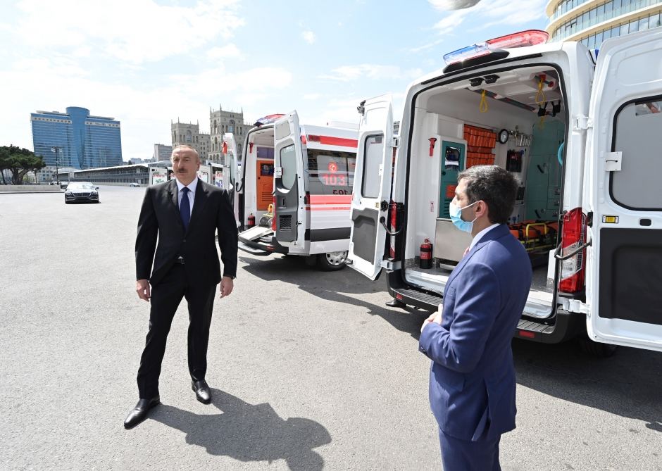 По поручению Президента Ильхама Алиева в Азербайджан доставлены новые автомобили скорой медицинской помощи (ФОТО) - Gallery Image