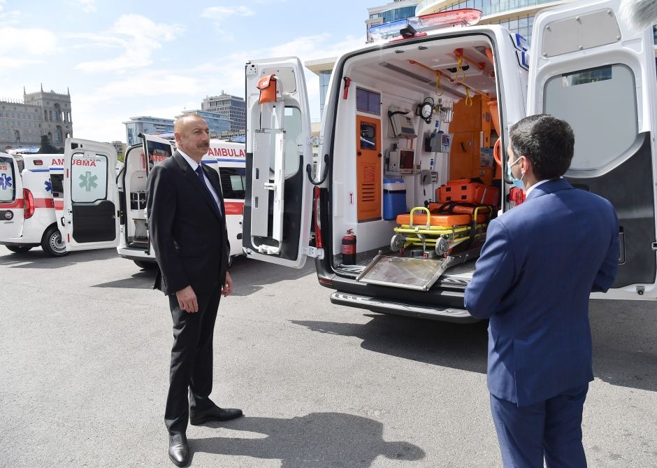 По поручению Президента Ильхама Алиева в Азербайджан доставлены новые автомобили скорой медицинской помощи (ФОТО) - Gallery Image