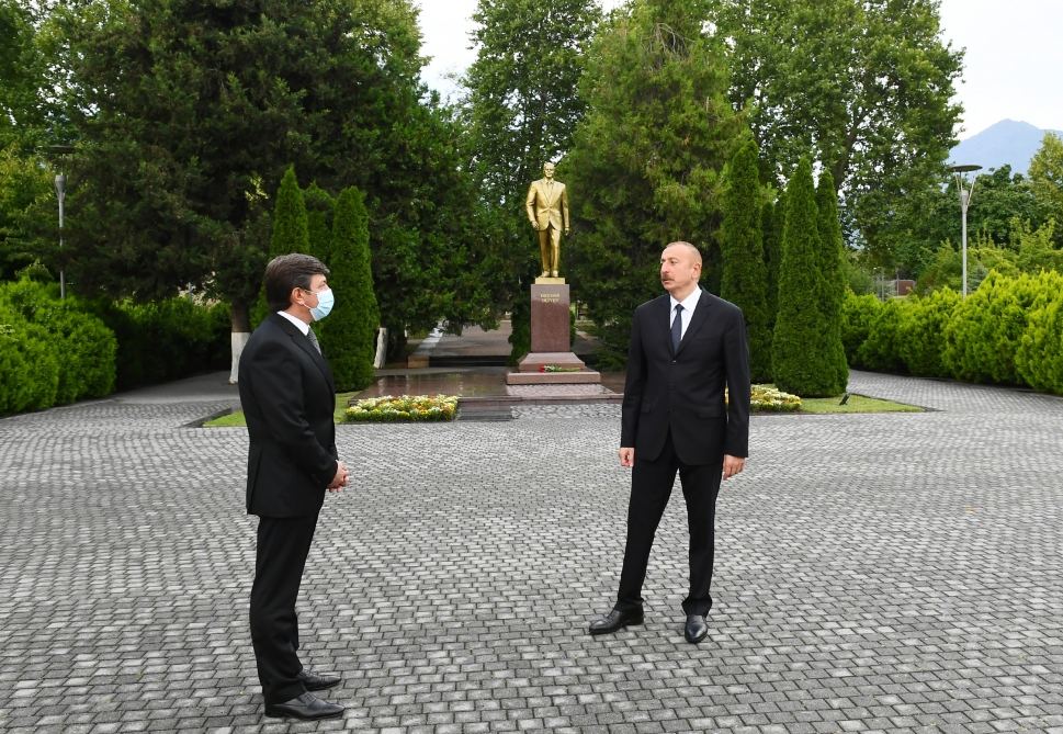Президент Ильхам Алиев побывал также в Габалинском районе (ФОТО)