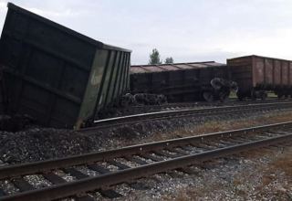 55-car cargo train derails in California desert