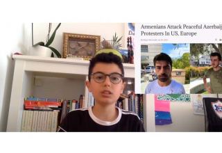 Azyaşlı azərbaycanlı bloger Ermənistanın faşist siyasətinə etirazını bildirib
