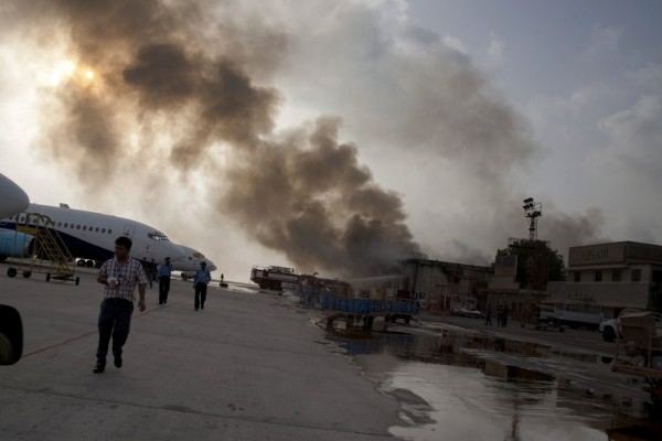 В аэропорту ливийского города Мисурата вспыхнул пожар