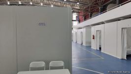 Абшеронский олимпийский спортивный комплекс временно преобразован в больницу модульного типа (ФОТО)