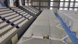 Абшеронский олимпийский спортивный комплекс временно преобразован в больницу модульного типа (ФОТО)