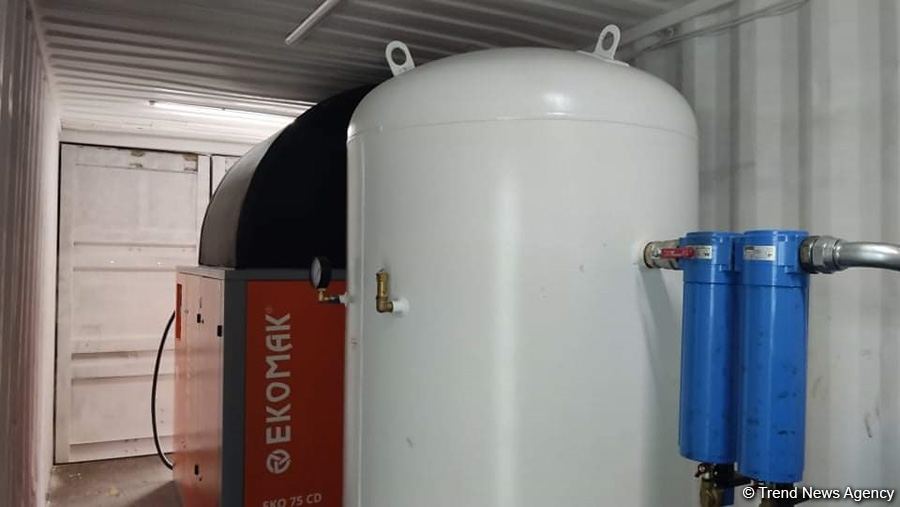 Hövsanda xüsusi oksigen generatoru olan modul tipli xəstəxana istifadəyə verildi (FOTO)