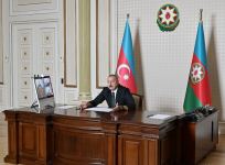 President Ilham Aliyev chaired meeting in a video format on measures taken to combat coronavirus and on socio-economic situation (PHOTO)