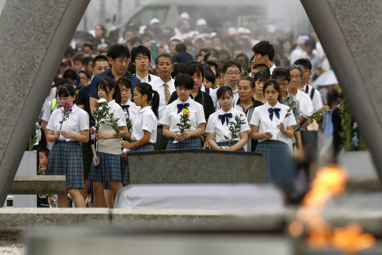 Yaponiyada Hiroşima atom bombardmanı qurbanlarının xatirəsi anılıb