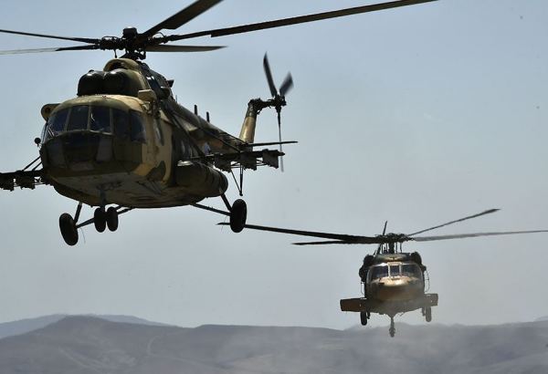 “TurAZ Qartalı - 2020” təlimləri helikopterlərin iştirakı ilə davam edir (FOTO/VİDEO)