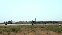 Истребители ВВС Азербайджана и Турции выполнили учебно-тренировочные полёты (ФОТО)
