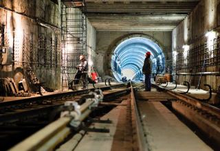Azerbaijan's Baku Metro talks on construction work at B3 station, in Khojasan depot