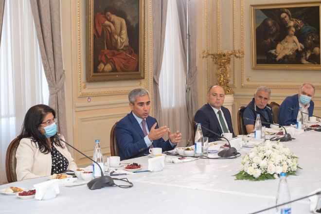 Помощник Президента Азербайджана провел встречу с группой известных деятелей культуры и искусства (ФОТО)