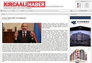 Bulgarian newspaper highlights Pashinyan's disgrace during BBC HARDtalk program
