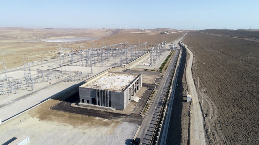 President Ilham Aliyev viewed construction of 330/220/110 kV Gobu power substation (PHOTO)