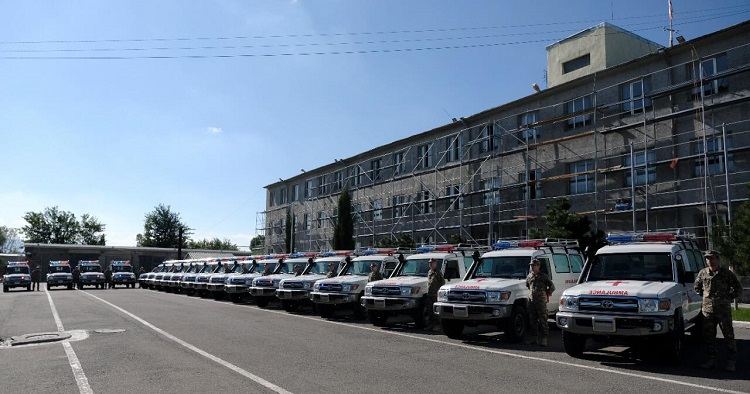 Georgia’s defence forces receive brand new ambulances