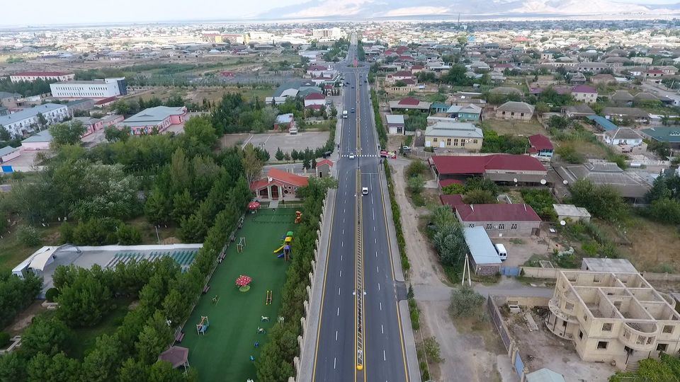 Hacıqabul-Muğan avtomobil yolu yenidən qurulub (FOTO)