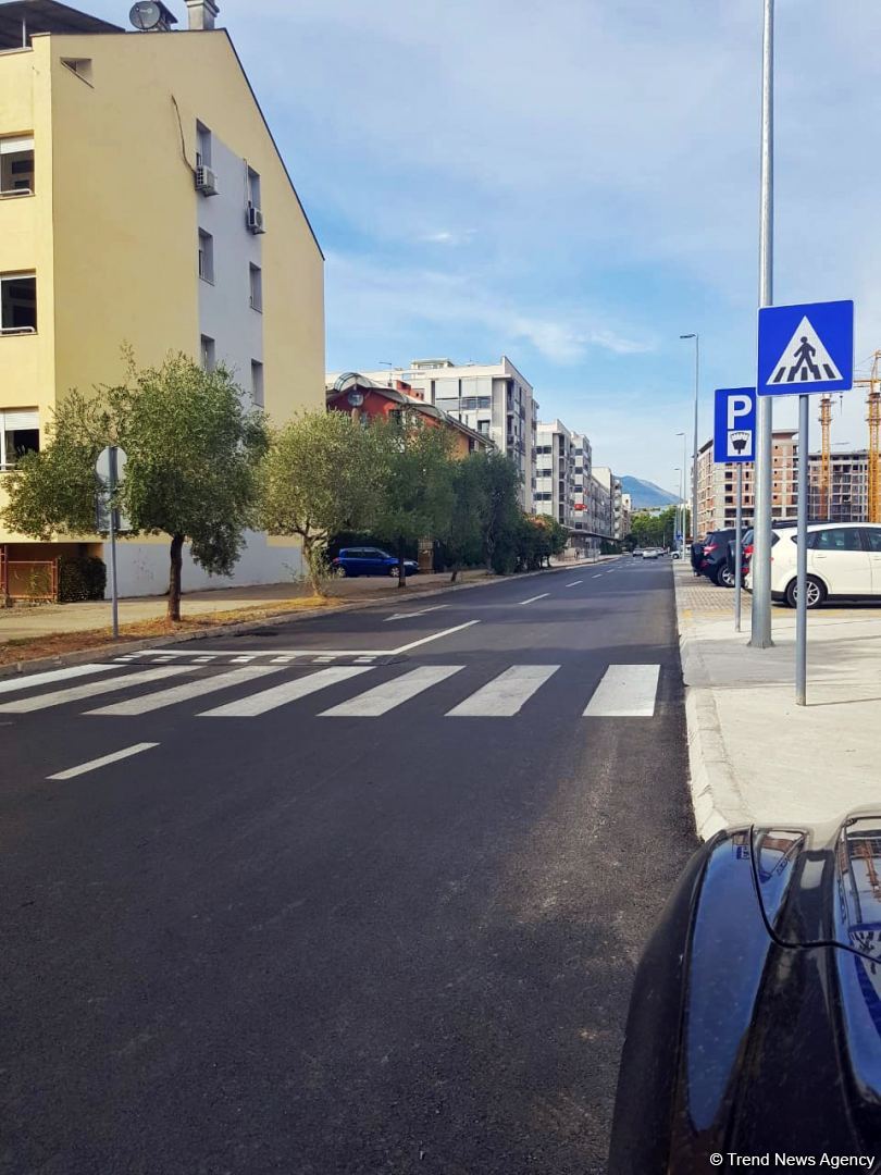 После реконструкции в Подгорице открылась улица "Баку"  (ФОТО)