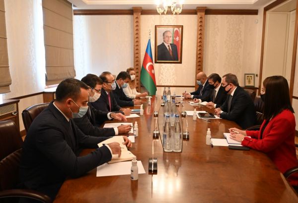 Azerbaijan's FM discusses co-op with Turkic Council secretary general (PHOTO)