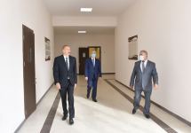 Президент Ильхам Алиев принял участие в открытии школы номер 154 в поселке Амирджан (ФОТО)