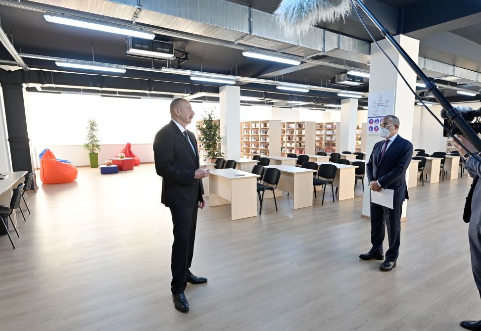 Президент Ильхам Алиев принял участие в открытии Центра профессионального образования в Сумгайыте (ФОТО) (версия 2)