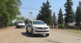 Tovuzun Ağdam kəndində elektrik enerjisi təchizatı yenidən qurulur (FOTO/VİDEO)