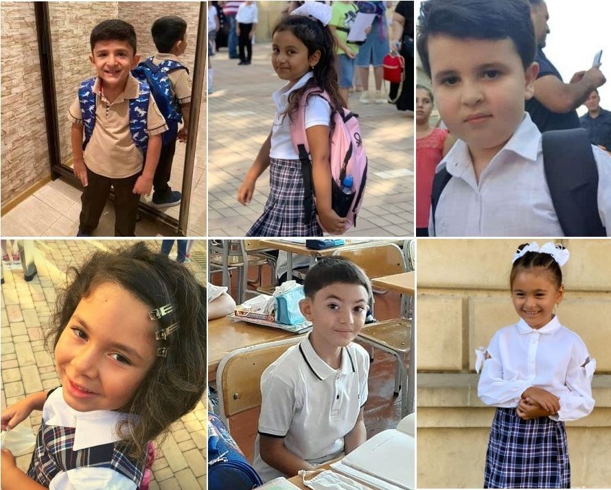 Прозвенел школьный звонок: азербайджанские звезды проводили детей в первый класс (ФОТО)