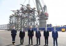 Президент Ильхам Алиев принял участие в церемонии закладки фундамента морских операций на месторождении «Абшерон» (ФОТО/ВИДЕО)