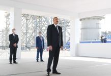 Президент Ильхам Алиев принял участие в церемонии закладки фундамента морских операций на месторождении «Абшерон» (ФОТО/ВИДЕО)