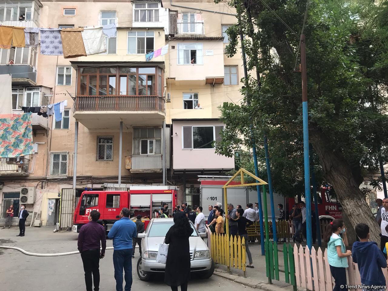 В ресторане Баку произошел пожар (ФОТО)