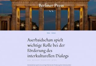 Издание Berliner Press сообщило о выступлении Президента Ильхама Алиева на общих дебатах 75-й сессии ГА ООН