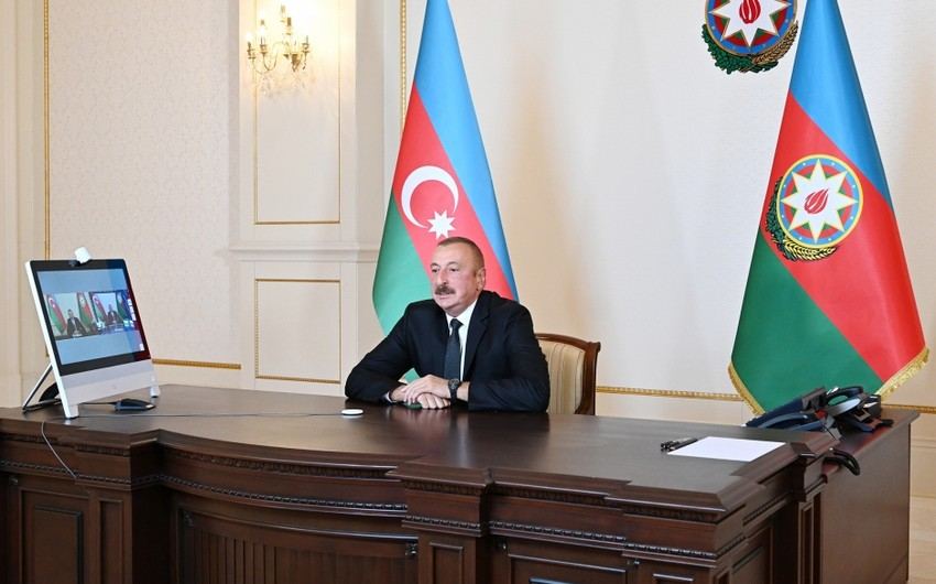 President Ilham Aliyev responds to questions on Rossiya-1 TV channel’s “60 minutes” program