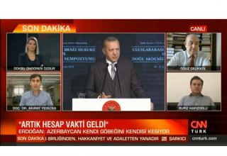 Главред АМИ Trend Руфиз Хафизоглу обсудил нагорно-карабахский конфликт в эфире телеканала CNN Türk (ФОТО/ВИДЕО)