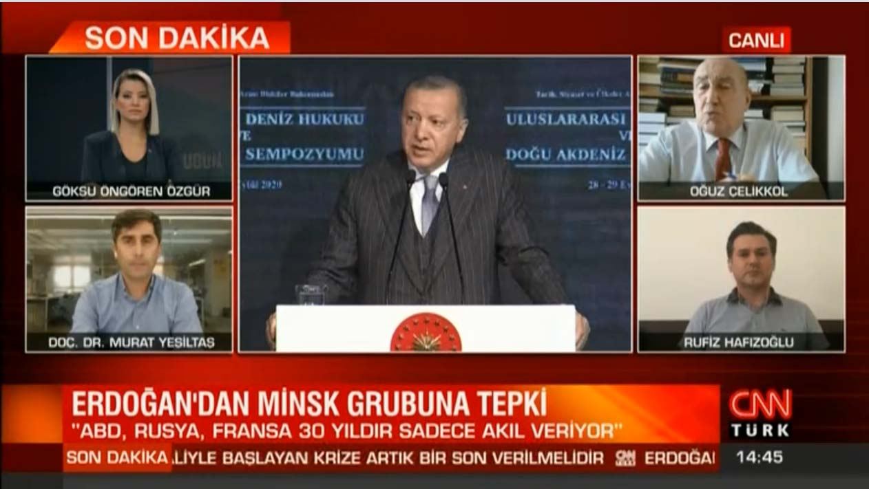 Главред АМИ Trend Руфиз Хафизоглу обсудил нагорно-карабахский конфликт в эфире телеканала CNN Türk (ФОТО/ВИДЕО)