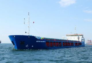 Azerbaijan Caspian Shipping Company again uses Uzeyir Hajibeyli dry cargo vessel after repair