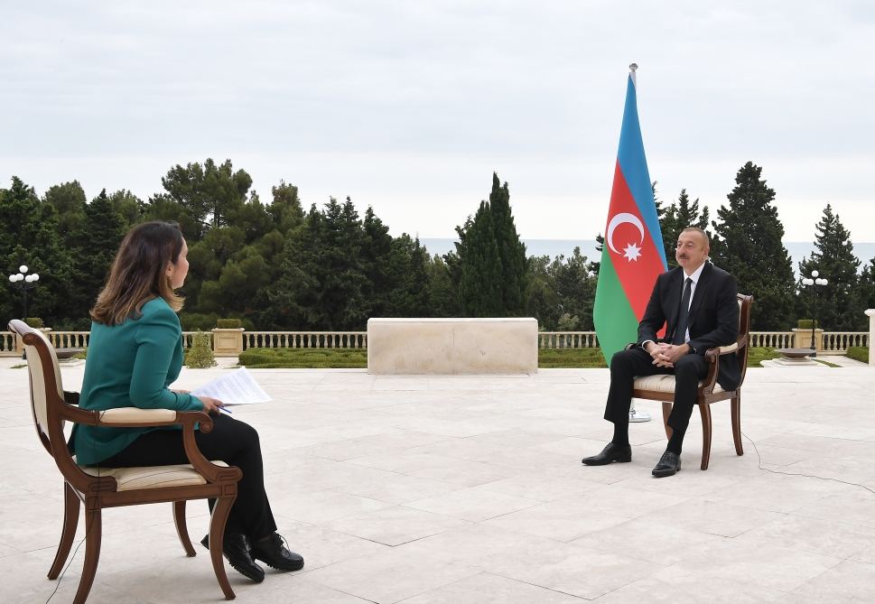 Chronicles of Victory (October 2, 2020): President Ilham Aliyev interviewed by Al Jazeera TV (PHOTO/VIDEO)