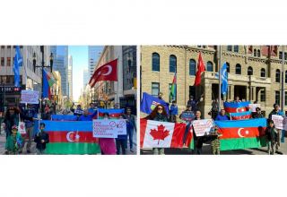 В Калгари организовано шествие в знак солидарности с Азербайджаном