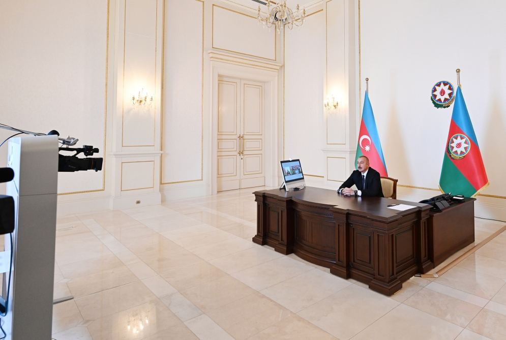 President Ilham Aliyev interviewed by Euronews TV (PHOTO/VIDEO)