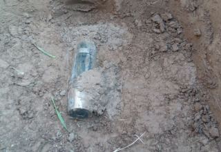 Shell with white phosphorus found in Fuzuli fired by Armenian Armed Forces - agency (PHOTO)