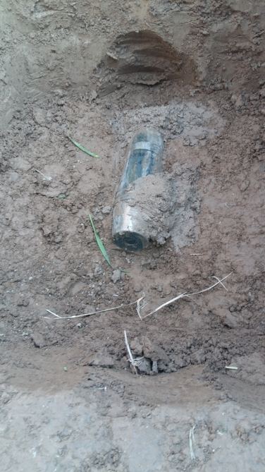 ANAMA: В Физули обнаружен снаряд с белым фосфором, выпущенный ВС Армении (ФОТО)