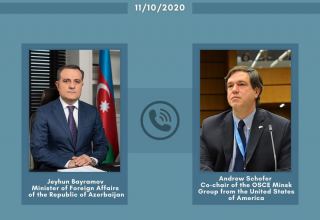 Состоялся телефонный разговор между главой МИД Азербайджана и сопредседателем МГ ОБСЕ от США